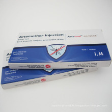 Artémisinine Lumefantrine Artemethe Injection approuvé par la FDA 80mg / Ml